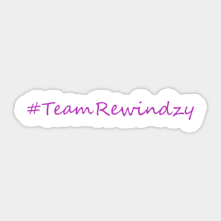 #TeamRewindzy Pink Sticker